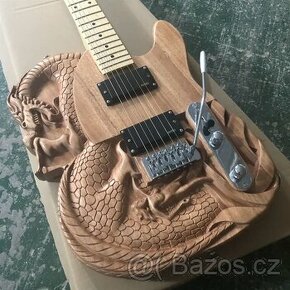 Elaktrická vyřezávaná kytara Dragon