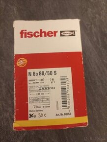 Natloukací hmoždinky Fischer N6x80 30kusů