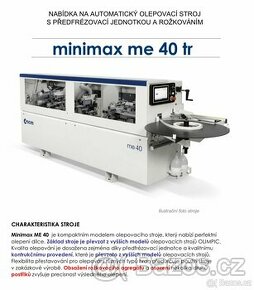 Spěchá. Olepovačka hran    Scm minimax me 40 tr spěchá. - 1