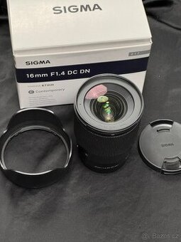 Sigma 16mm f1.4,  pro sony E Aps-c - 1