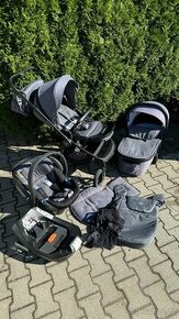 Kočárek muuvo + autosedačka cybex aton5 + základna na isofix