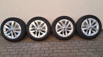 Prodám original letní alukola škoda octavia 5x112  205 55 17