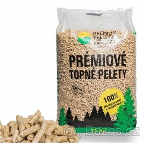 Dřevěné premiové pelety cena od 6,90,-/kg