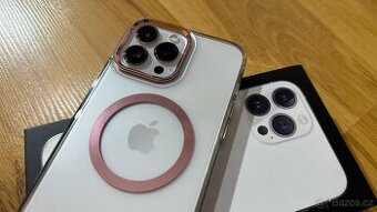 Kryt Guess na iPhone 13 PRO MAX - růžovobílý