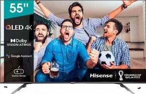 QLED TV 4K Ultra HD HISENSE 55E76GQ úhlopří. 139 cm