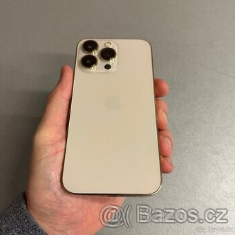 iPhone 13 Pro 128GB gold, pěkný stav, 12 měsíců záruka - 1