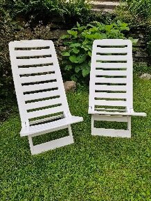 2 plážové židle