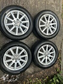 Letni sada original  B8 Audi R16 225/55, 5x112, ET45 - 1