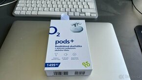 Nové nepoužité O2 Pods+ s ANC, bílá barva - 1