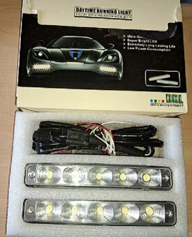 Světla pro denní svícení DRL-2x5 LED.12/24V.