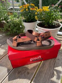 Pánské kožené sandály GoSoft - vel. 45