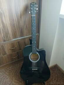 Kytara Fender Squier SA-105CE BK s vybavením