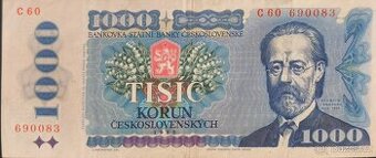 1000 Kčs 1985 , bankovka