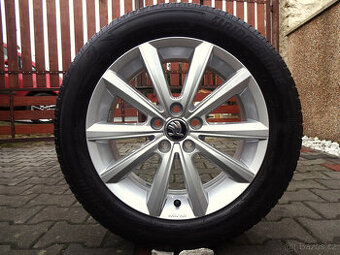 ZIMNÍ PĚKNÁ ORIGINÁL ALU 16" 5x100 pneu 205/55R16 Bridgesto