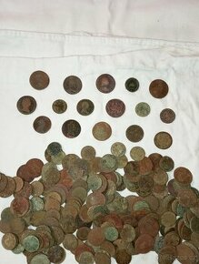 Konvolut starých měděných mincí atd. cca 277 ks - 1