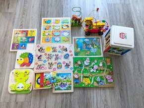Set dřevěných hraček pro miminka