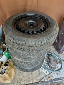 4x100 185/65 R 15 ocelové disky s zímním pneu - 1