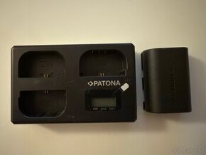 PATONA Triple pro Canon LP-E6 + LCD