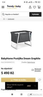 Cestovní postýlka babyhome