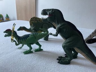 Dinosauři, všichni tři se zvuky + dino pistole se zvuky