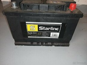 Autobaterie Starline, 74 Ah, 12V, plně funkční