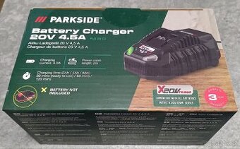 Parkside nabíječka 20V 4,5A (typ PLG 20 C3)