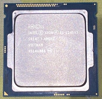 i7 Xeon E3-1245v3, 4 jádra 8 vláken, 3.80 GHz