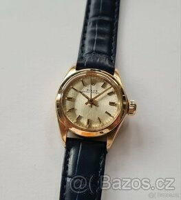 Zlaté dámské hodinky Rolex Oyster Perpetual 18K