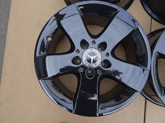 Alu disky černé na Mercedes 16",  5x112, ET 35 ,šíře 7,5J - 1