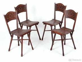 Original židle THONET, No. 110, 4 kusy.