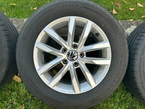 Alu kola VW Passat 5x112 pneu 215/60 R16 - 1