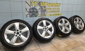 Alu kola R17 5x112 BMW + zimní pneu 205/55/17 Continental - 1