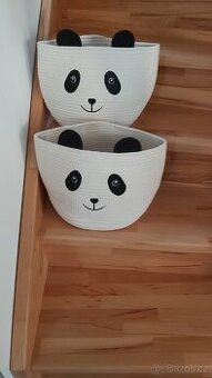 2x úložný box/košík Panda