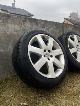 Alu kola Autec 5x100 r17 - zánovní letní pneu - 1