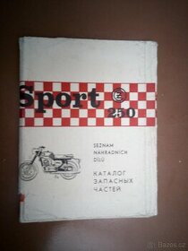 čz 250 sport- katalog náhradních dílů, orig. - 1