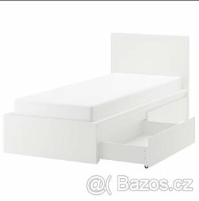 Postel IKEA MALM (rám+rošt+matrace+šuplíky) - 1