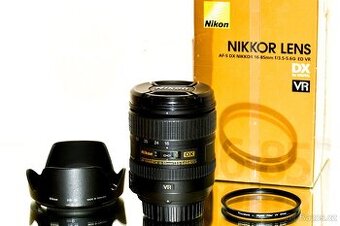 Nikon AF-S Nikkor 16-85mm f/3,5-5,6 VR + UV TOP STAV - 1