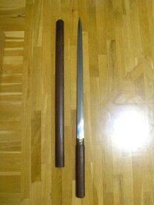 Damaškový MEČ  Damask Steel Sword Rose Wood