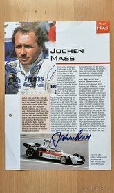 Jochen Mass originální autogram - 1