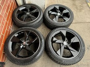 Alu 17" 5x100,škoda " Volans Black NOVÉ + pneu,DPH