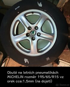 ALU kola ŠKODA Octavia1 5x100 R15 3700Kc rychle-sleva