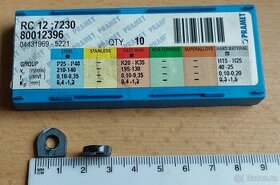 Destičky břitové PRAMET - RC 12:7230