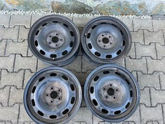 4x plechové disky 5x100 R15 vw, seat, audi, škoda