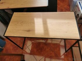 Uzky psací stůl kov/dřevo Seaford