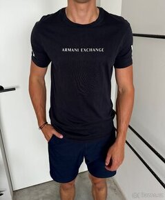 Pánské tričko ARMANI EXCHANGE (tmavě modré) vel. M