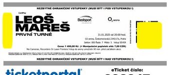 Koncert: 2x Leoš Mareš, první turné O2 arena Praha 31.1.2025