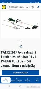 PARKSIDE Aku zahradní kombinované nářadí 4 v 1 PGKGA 40-Li - 1