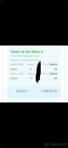 Clash of the stars 9 - 2 místa 50% sleva