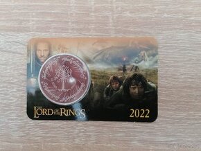 euro mince pán prstenů hobbit Malta 2022 coincard