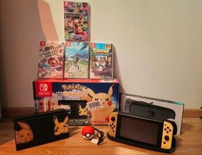 Nintendo Switch Limited (Pokémon Edition) + 4 hry + SD Karta